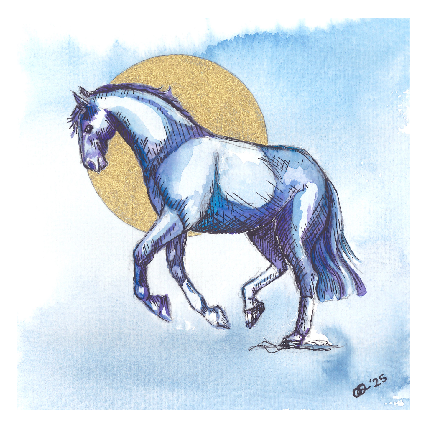 Mini Print - Canter Lift Off